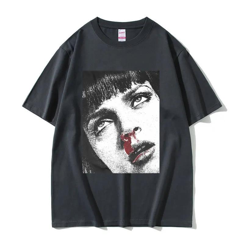 Vintage Tshirt Movies Tshirt Men Women Fashion Oversized Streetwear Male Casual Cotton Short Sleeve T Shirts Unisex Harajuku
