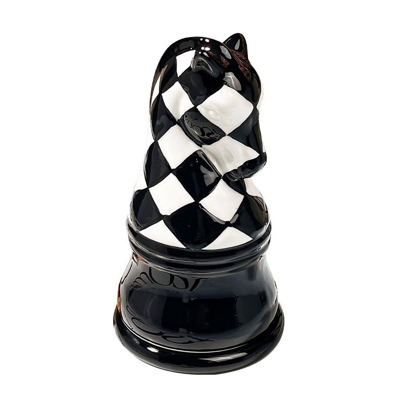 Chess Toothpick Box Home Cotton Floss Storage Jar Creative Toothpick Tube with Cover Living Room Office Decoration Ornaments