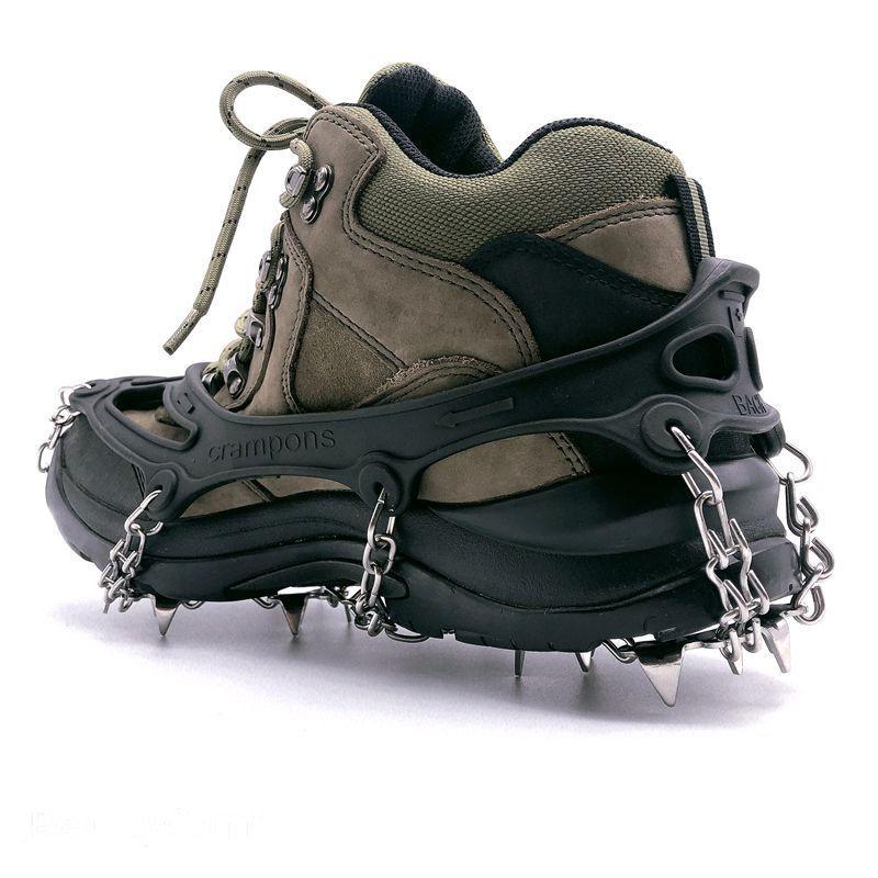 19 Teeth Stude Ice Gripper Spike for Shoes Anti-Slip Anti-Skid Non-slip Covers Snow Crampons Cleats Grips Climbing Shoe Boots