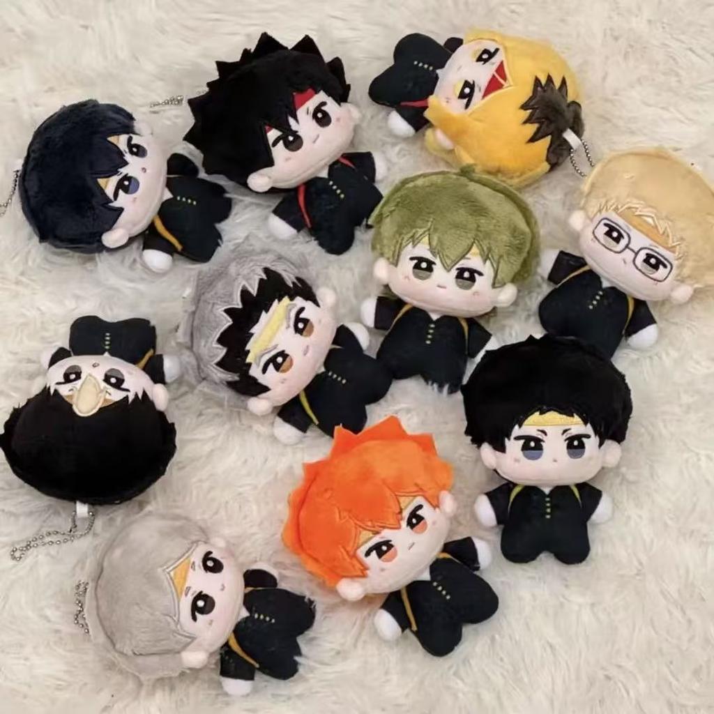 10cm Haikyuu! Anime Hinata Shoyo Akaashi Keiji Oikawa Tooru Neue Niedliche Plüschschlüsselanhänger Cosplay Cartoon Anhänger Plüschtier Geschenk Weihnachten