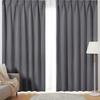 ATOKAZO Curtain Set of 4, Grade 1 Blackout, 99.99% Light Blocking, Ready To Use, Thick, Plain, Shape Memory, Heat Insulation, Heat Shielding, Cold Pro
