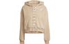 Originals Sweatshirts Damen Hellbraun Mit Kapuze Moderater Cardigan HK5058