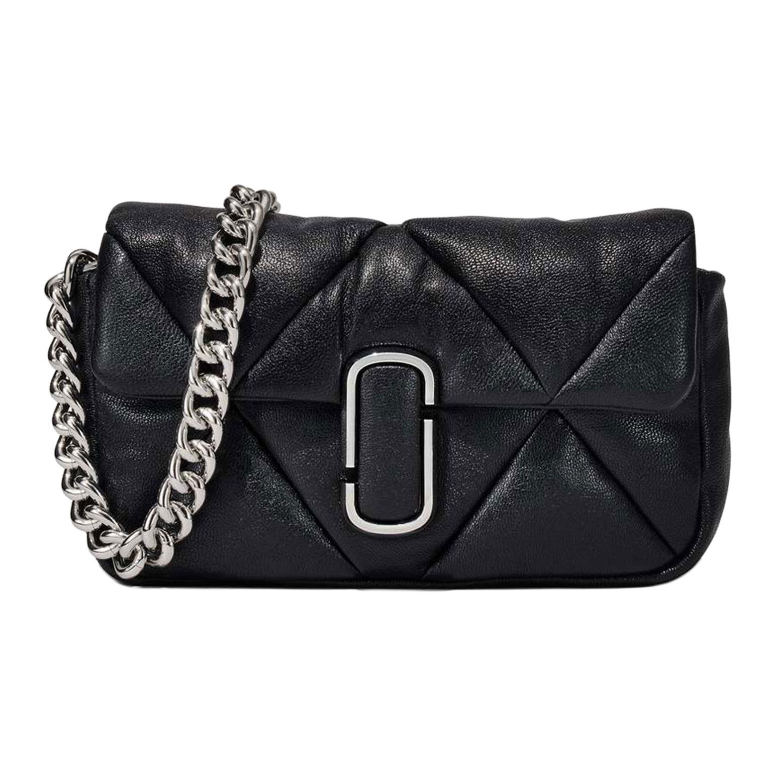 

Marc Jacobs The Puffy Diamond Magnetic Flap Closure Goat Leather Underarm Handbag Women Handbag Black H934L01RE22-001 Basic Set (Bag+Dust Bag)