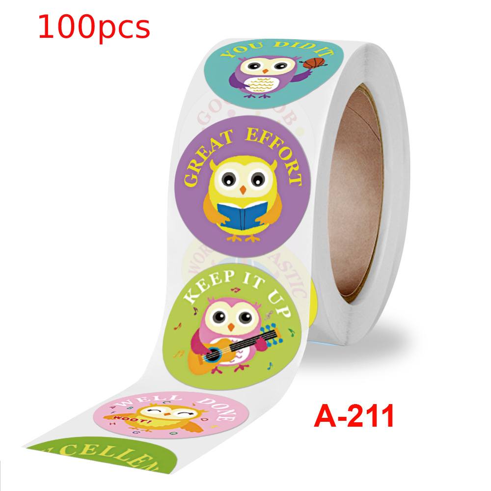 Około 500 sztuk Cute Cartoon zwierząt naklejki nauczyciel nagrody naklejki dla dzieci dziękuję DIY ręcznie robione prezenty dekoracyjne etykiety etykiety papiernicze