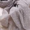 New Arrival Premium Chiffon Mini Pleated Pom Pom Shawl Non-Iron Wrapped Chiffon Pleated Hijab