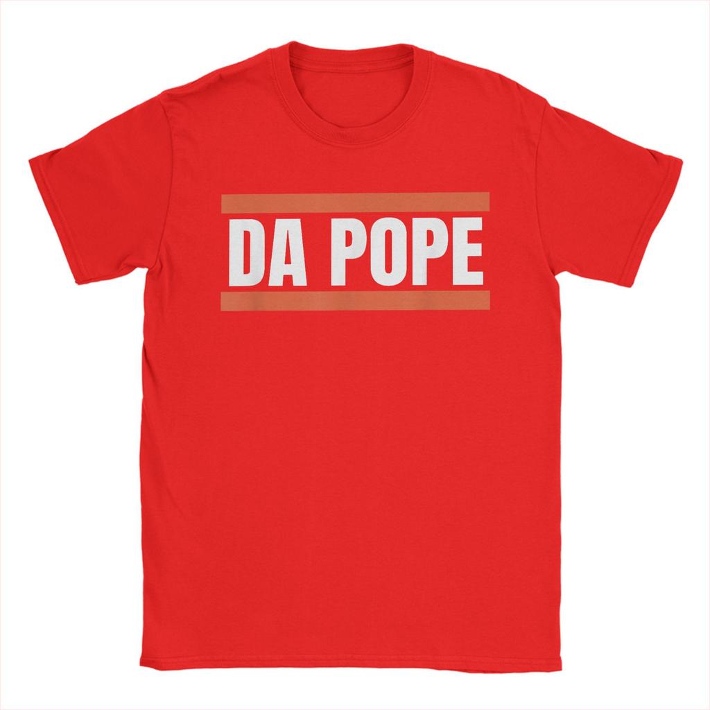 Leisure Da Pope Pope Leo XIV Provost T-Shirts Men O Neck 100% Cotton T Shirts America Chicago Short Sleeve Tee Plus Size merch