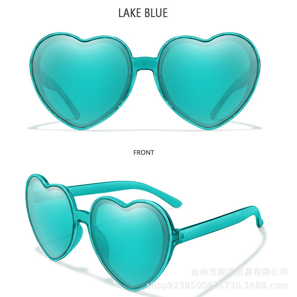 Colorful Coated Love Sunglasses Colorful Trend Party Decorative Sunglasses