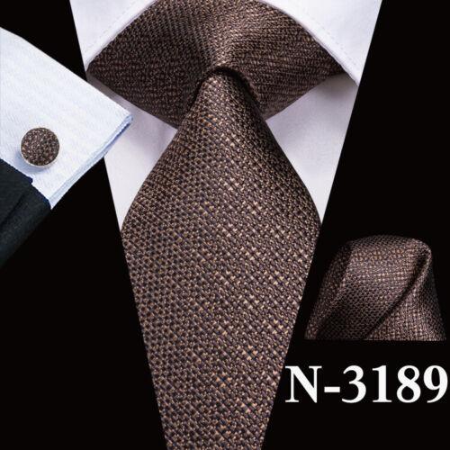 280 Styles Silk Mens Tie Pocket Square Hankerchief Cufflinks Wedding Set Prom