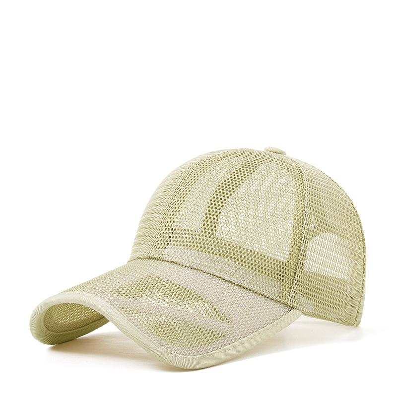 

56-62cm Summer Cap for Men Women Net Trucker Hat Mesh Breathable Sports Sun Hat Big Size Baseball Cap Solid Visor Adjustable XL(59-62cm) хакі