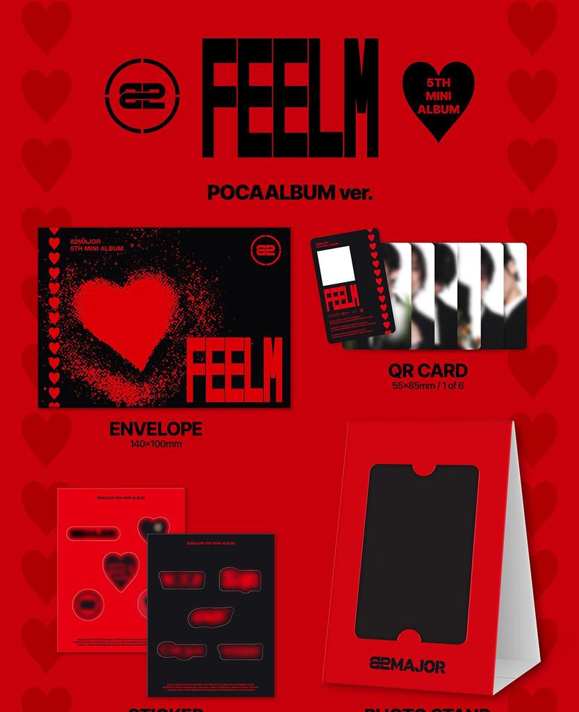 82MAJOR [FEELM] 5th Mini Album (PHOTOBOOK / POCA / KEYRING ver.)