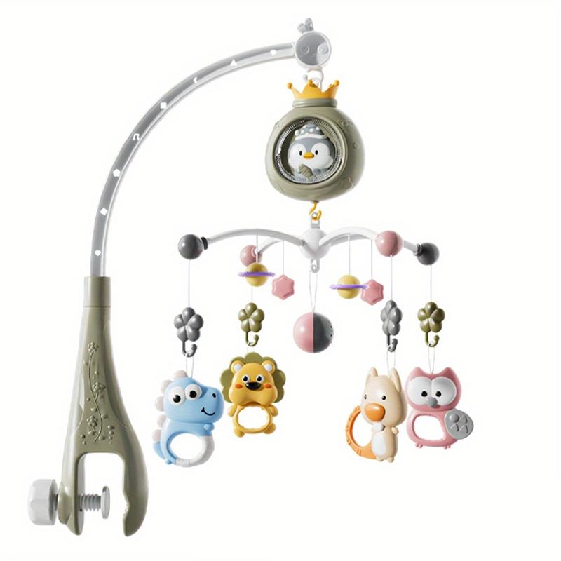 Muzikaal Babybedje Mobiel Met Projector Afstandsbediening Nachtlampje Sensorisch Hangend Speelgoed Voor Pasgeborenen Baby Kinderwagen