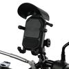 Motorcycle Phone Mount With 15W Wireless Charging Shock Absorption Anti-Theft Lock 10-24V Bikes