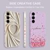 Lovely Heart Pattern Case For Samsung Galaxy S26 S25 Ultra S24 S23 S22 Plus S21 FE A15 A16 A17 A35 A36 A54 A55 A56 5G Soft Cover