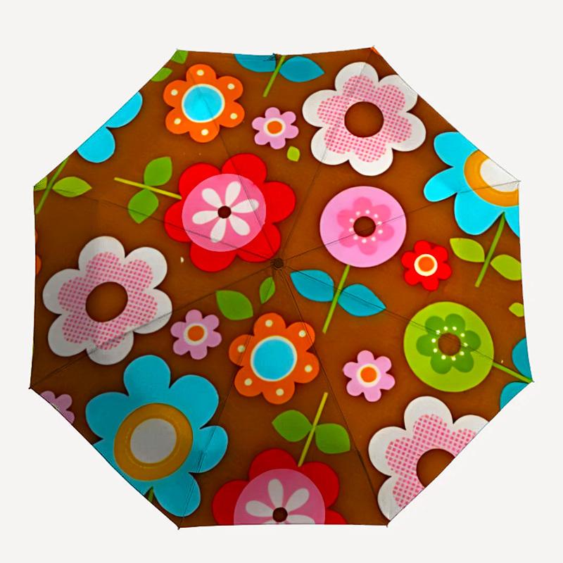 

1pc Floral Pattern Folding Umbrella | Elegant Design, Fashionable Accessory, Durable Construction, Sturdy Ribs yy251107146