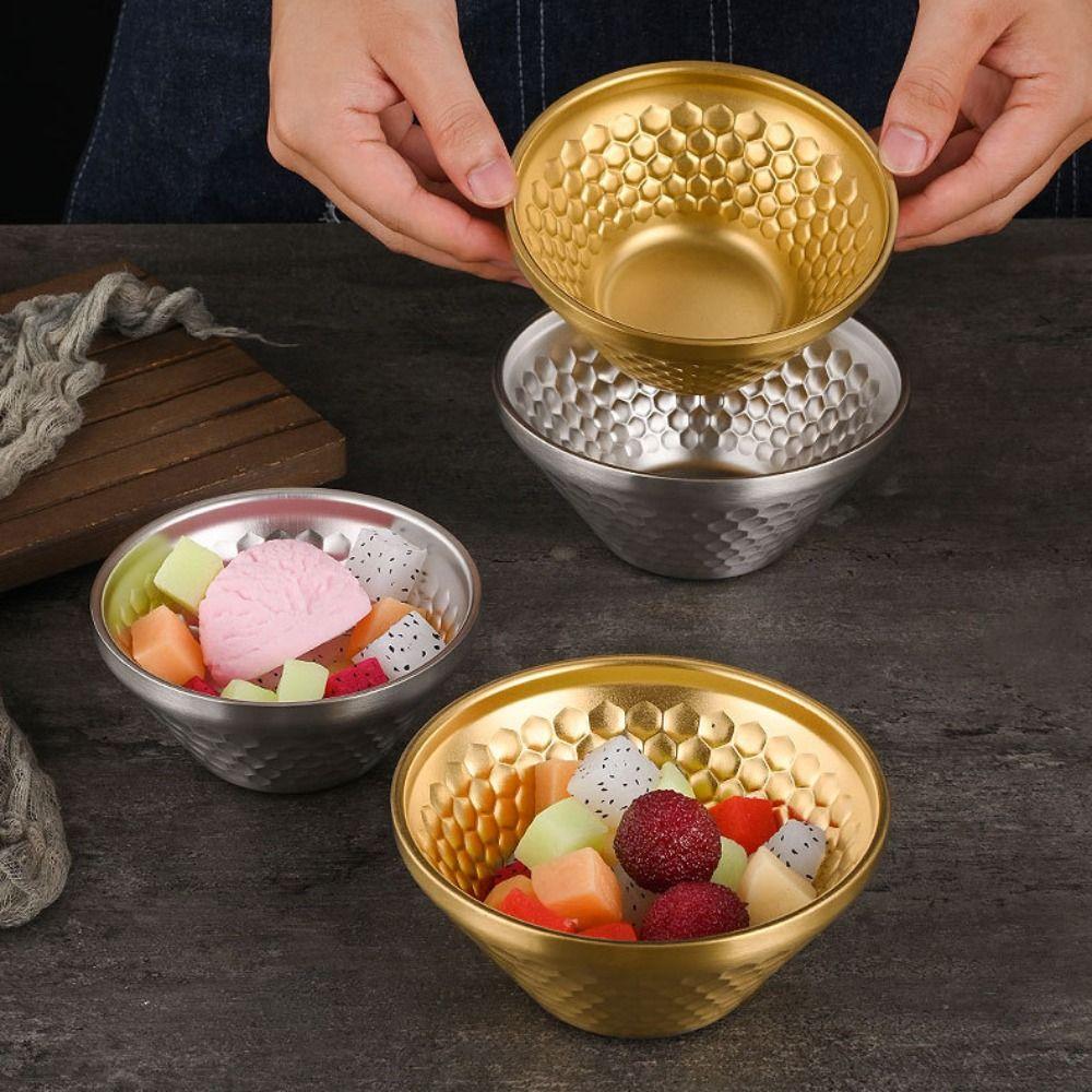Unzerbrechliche Salatschüssel 304 Edelstahl Obstschale Mini Konische Schale Isolierte Schale Hotpot