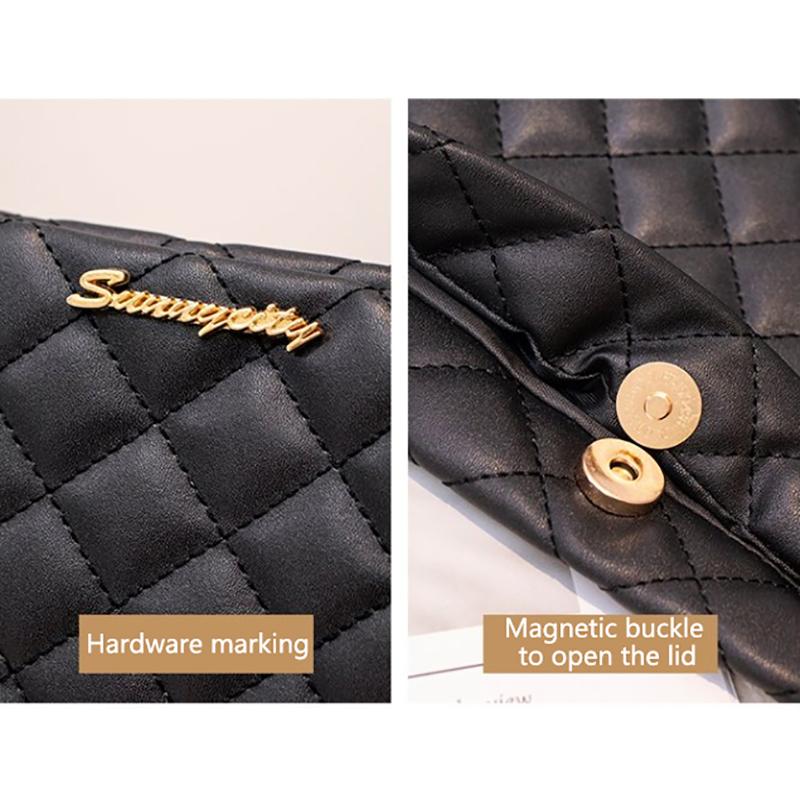 1PC PU Material Women's Shoulder Bag Tote Bag Large Capacity Casual Crossbody Bags
