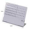 Aluminum Alloy Perpetual Calendar Mini Standing Monthly Desktop Calendar  Home