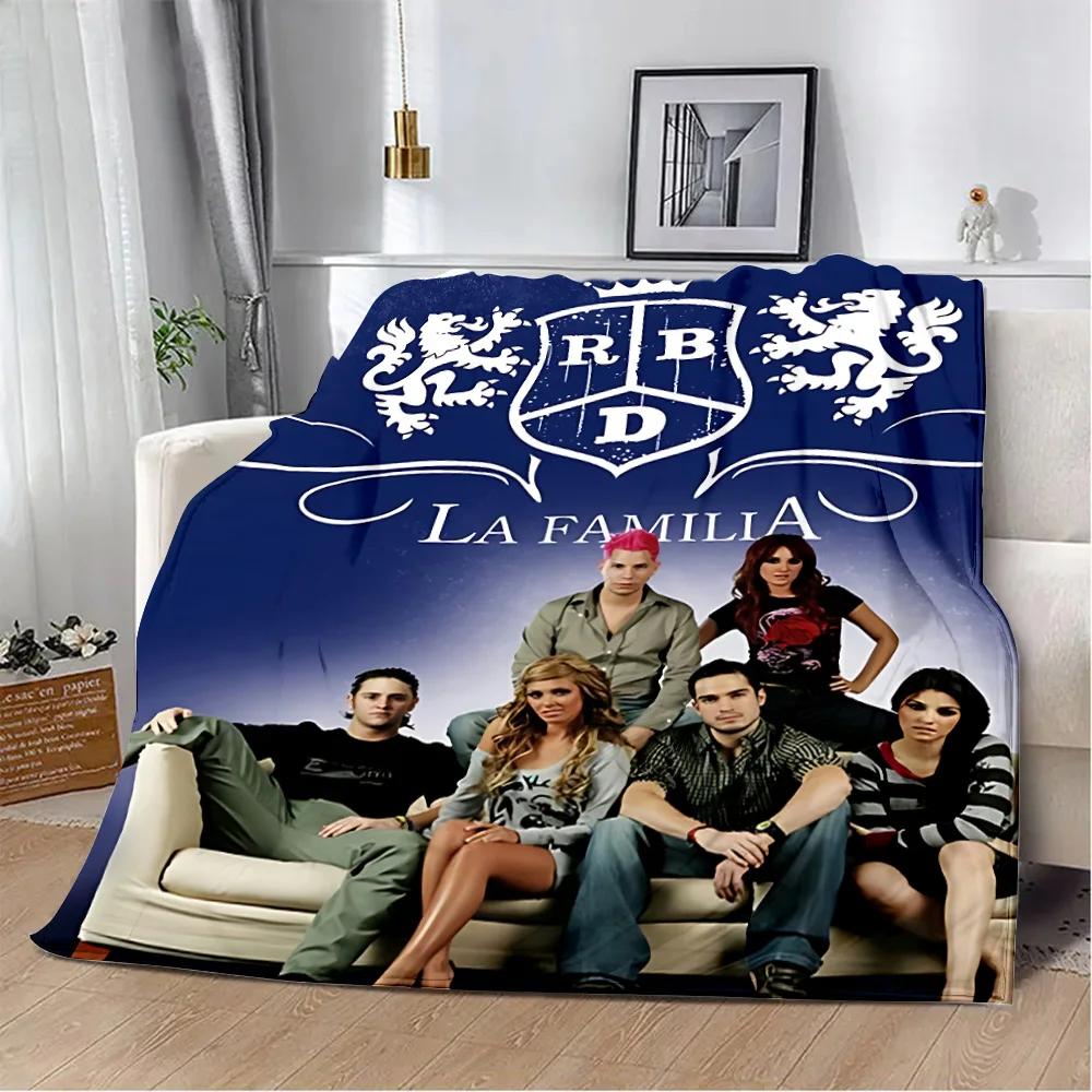 Mexico POP Band RBD Rebelde Printed Blanket Picnic Blankets Warm Blanket Soft and Comfortable Blanket Home Travel Birthday Gift