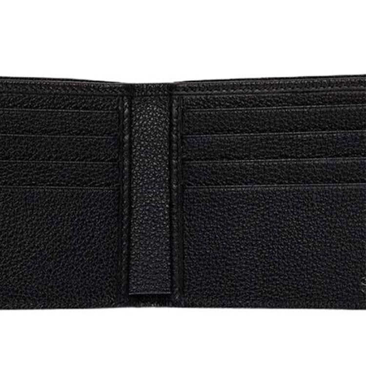 Gucci Logo Bi-Fold Wallet Black Men Wallets 496309-0GCAT-8163