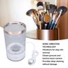 Electric Makeup Brush Cleaner Machine Automatic Spinning Transparent Cosmetic Brush Cleaner Machine for All Size Brush