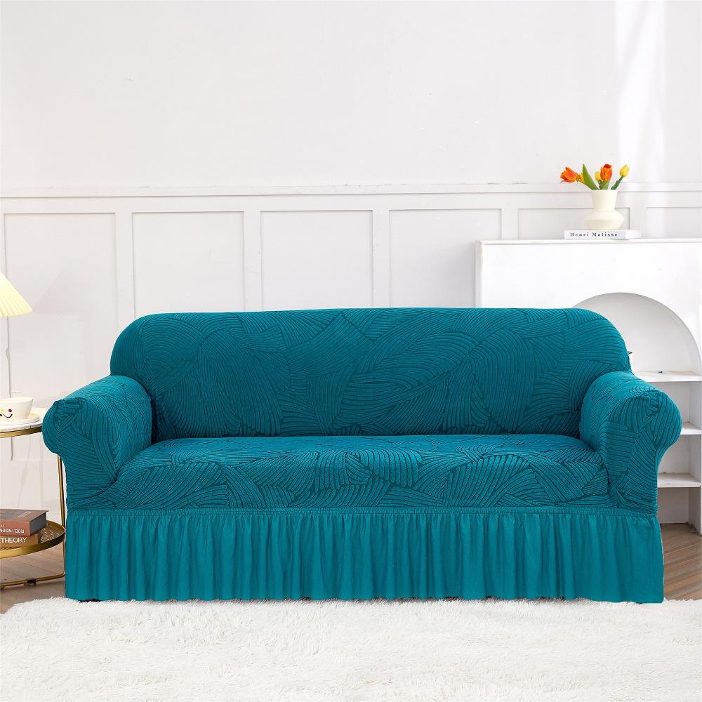 Premium Kationischer Verdickter Sofabezug Vollständiger Wickel Rock Design Strapazierfähiger Überwurf für Sofas