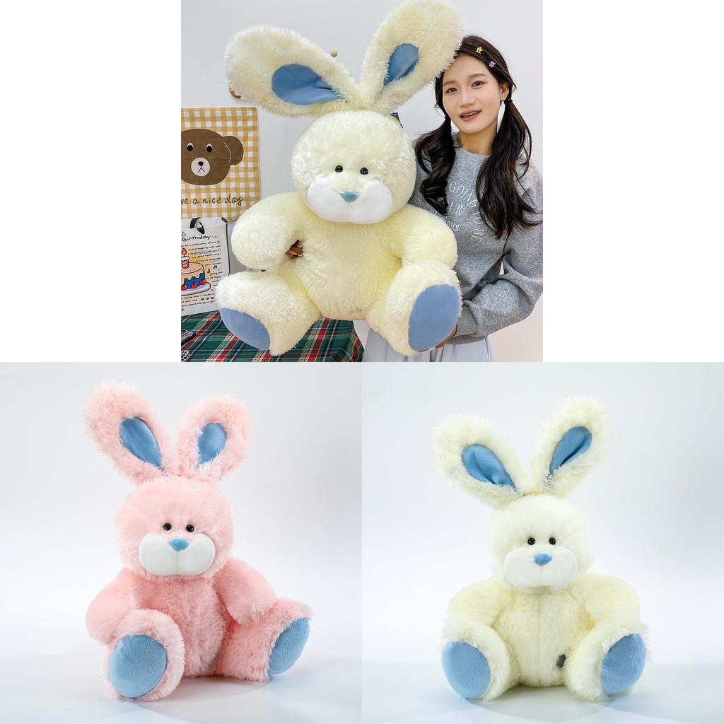 Plush Bunny Toy With Pp Cotton Filling For Girls Bedroom Decor Gift