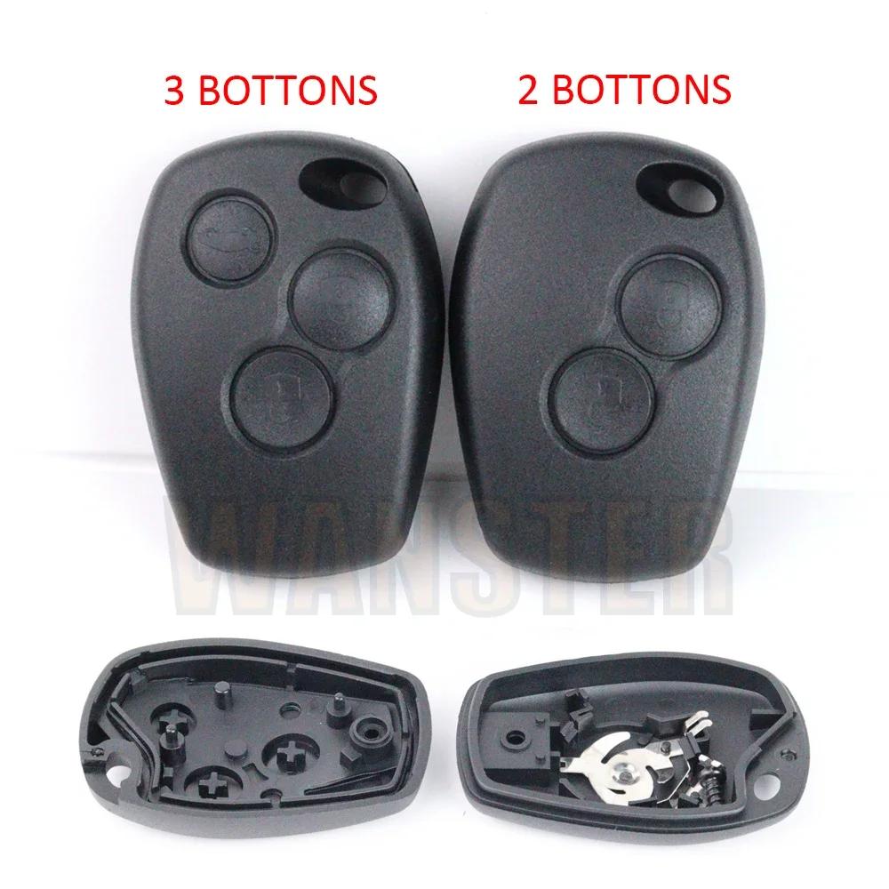 2 3 Bottons Car Key Fob Case Shell Housing For Renault Dacia Modus Clio 3 Twingo Kangoo Replacement Key Shell And Blade
