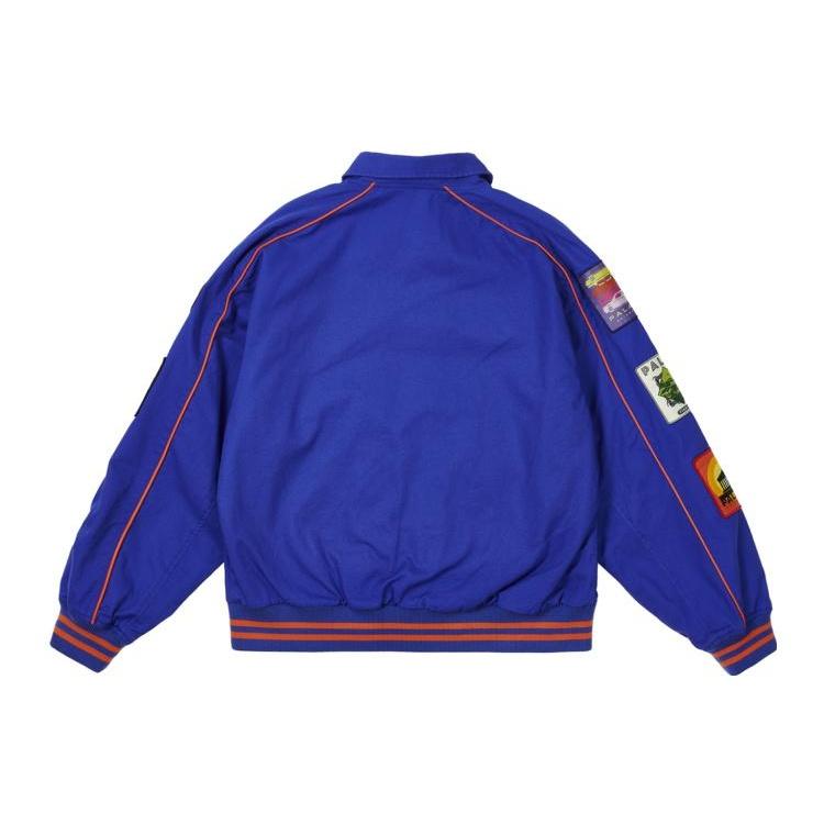 Palace Patches Cotton Bomber 'Royal Blue' Men's P22JK213