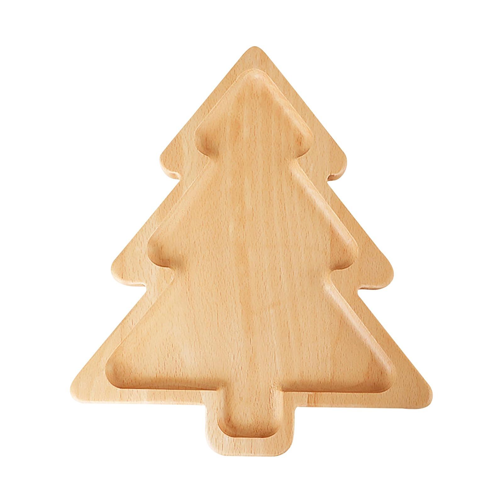 

Деревянный сервировочный поднос в форме рождественской елки, поднос для подачи суши, блюдо для закусок, десертов, конфет, десертные тарелки, блюдо для закусок для ресторана, дома