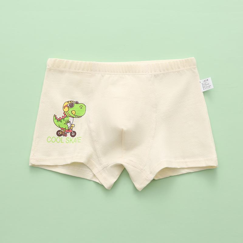 Dětské kreslené bavlněné boxerky se středním pasem - Prodyšné studentské spodní prádlo třídy A