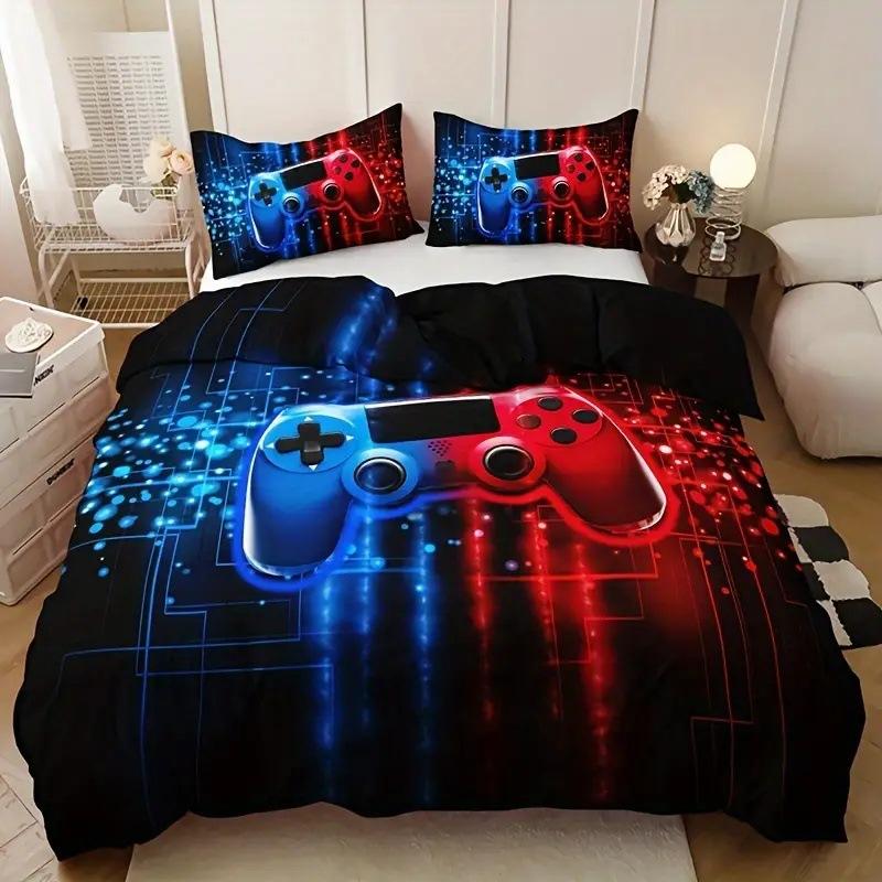 Cartoon Game Controller Comforter Cover 3D Hd Digital Printed Comforter Cover Set Bedding Kingsize Custom Designed Duvetcover