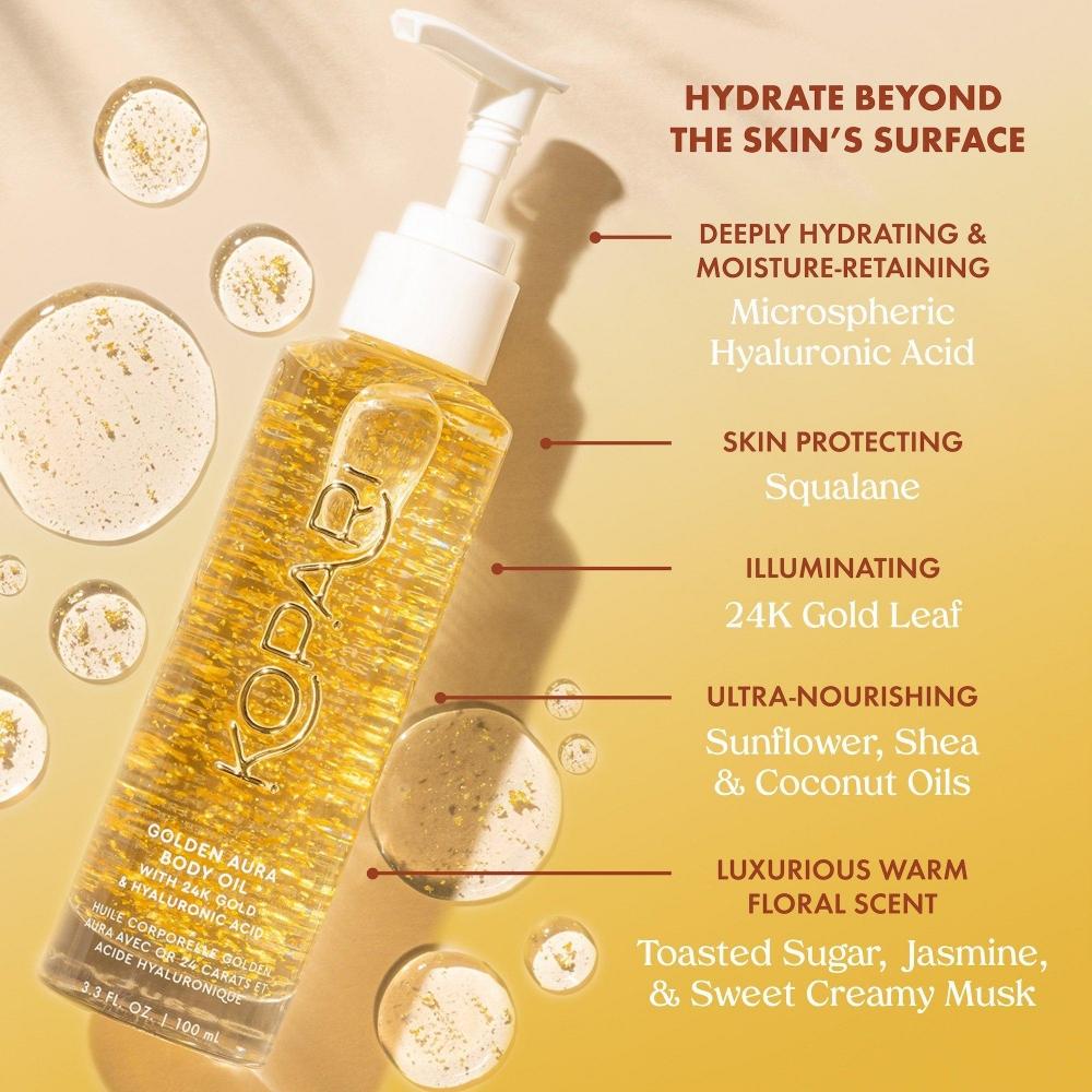 Kopari Beauty Golden Aura Body Oil 3.3 Oz