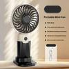 3-Speed Handheld Fan with Phone Holder Quiet USB Rechargeable Mini Personal Desk Fan Portable Travel Outdoor Summer Cooling Fan