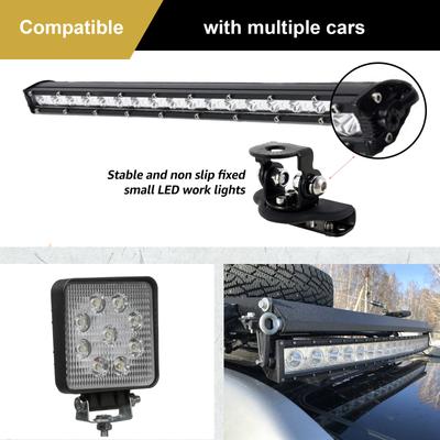 2/4 Pcs Car Headlight Holde LED Work Light Mount Bracket Stainless Steel Flood Lights Spotlight Base Mounting Holder