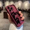 Funny Black Cartoon Cat Phone Case For iPhone Apple 17 AIR 16 16E 11 12 13 14 15 XR Plus Pro Max DIY Case TPU Shockproof Cover