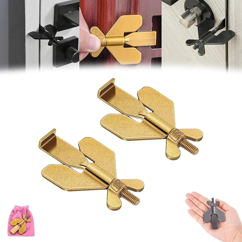 Anterlock - Premium Door Lock, Anterlock Premium Door Lock, Guard Kit Door Lock Travel, Portable Door Lock for Travel Hotel Safety, Adjustable Door
