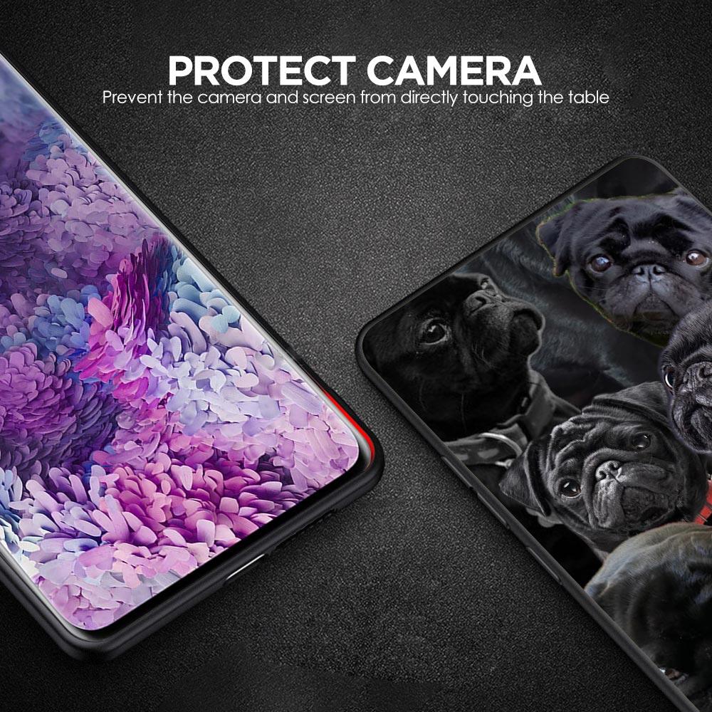 Animal Black Pug Close Up Phone Case For Samsung Galaxy A17 A07 A55 A35 A25 A15 A05 A33 A31 A21s A13 A41 A73 A53 A51 A71 Cover