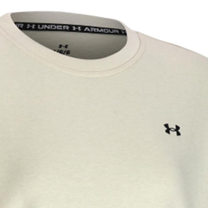 Under Armour Solid Color Training Crew Neck Pullover Sweatshirt Women Sweatshirt Light-Khaki 1379835-273