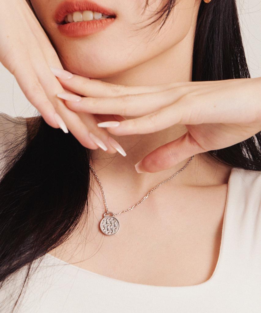 Valik [925 Silver] No.64 Signature Imbost Coin Necklace