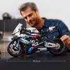 Motorrad M1000RR Baustein Spielzeugmodell Kinder Geburtstagsgeschenk für Jungen und Mädchen