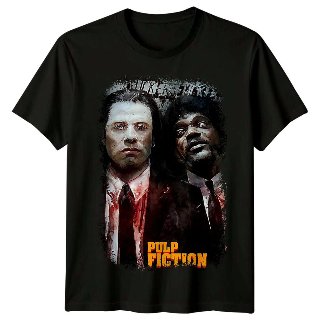 Pulp Fiction (1994) Filmposter Inspiriertes T-Shirt Retro Tee Unisex