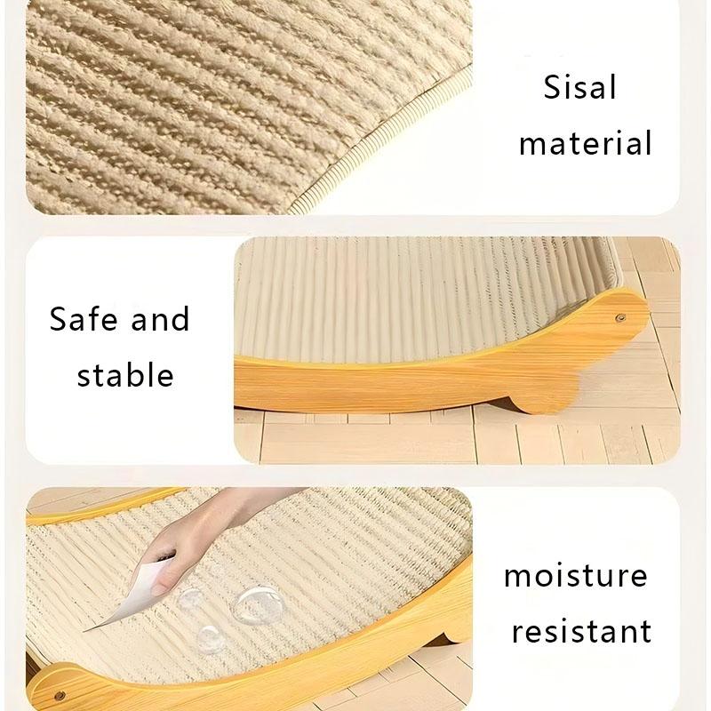 Cat Scratching Pads Multifuction Cats Sleeping Bed Detachable Wear-resistant Wooden Cat Scratch Board Kitten Grinding Cats Toys