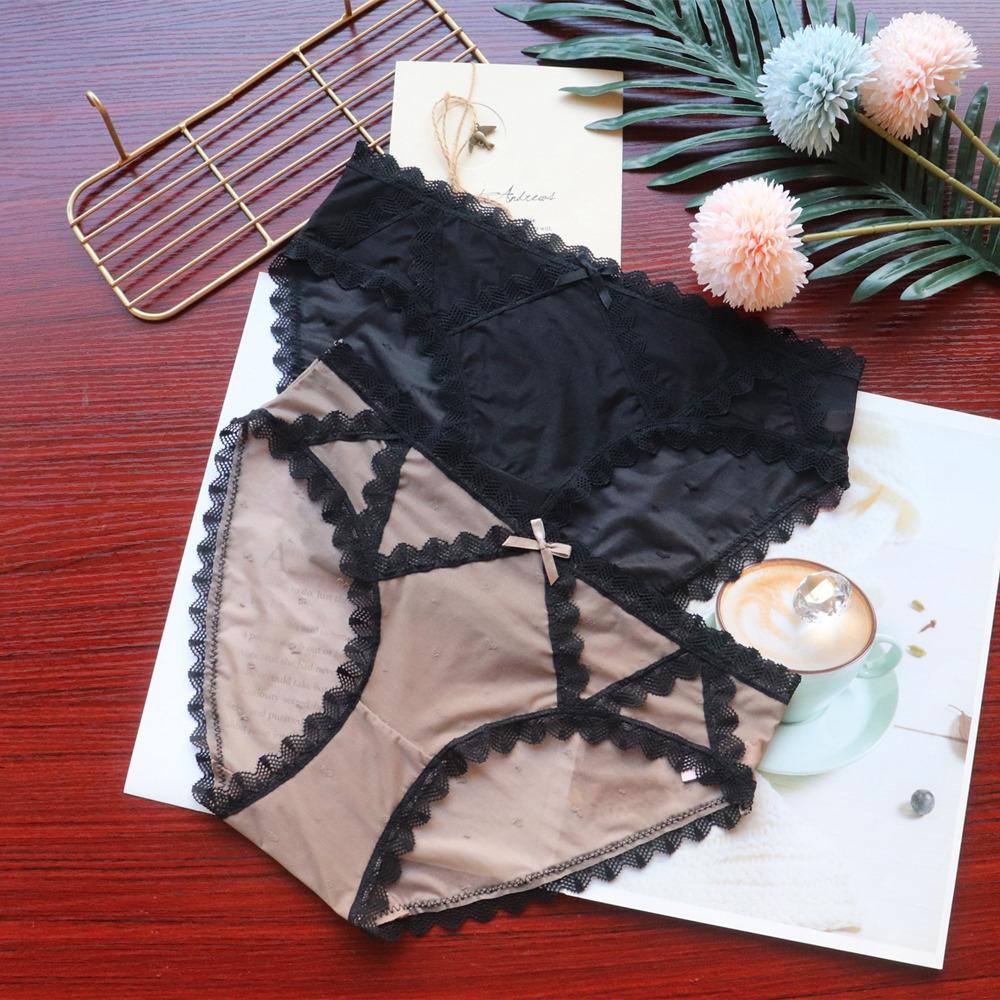 Oddychająca bielizna Lodowy jedwab, szybkoschnący, bezszwowy, żakardowy, seksowne majtki dla kobiet. Majtki z niskim stanem dla kobiet