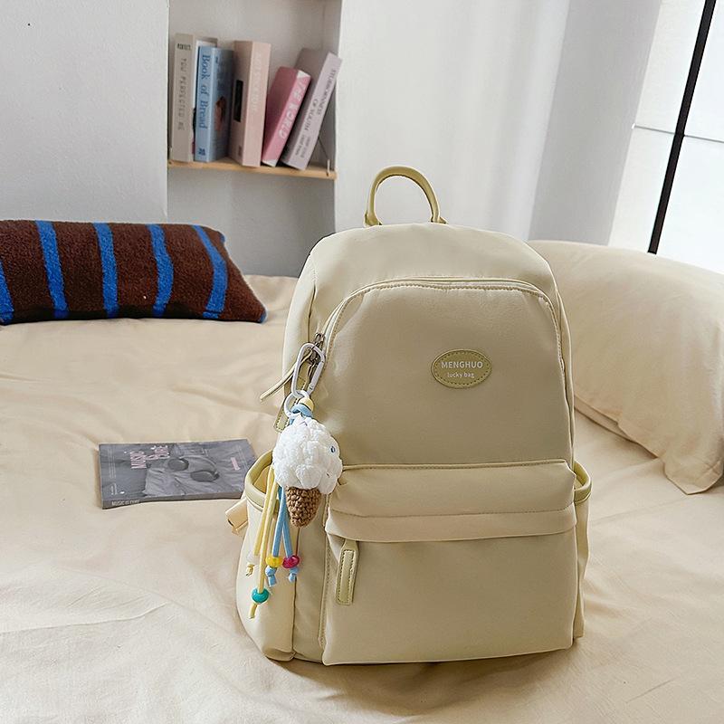 Backpack women 2025 new fashion and leisure junior high school students travel backpack simple versatile college bag tide