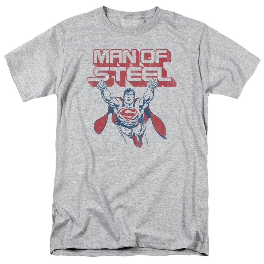 

Superman Steel Retro T-Shirt - Regular or Tank - to 5X XL
