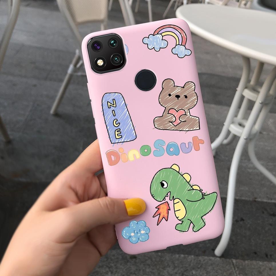 Couple Love Heart Phone Case For Xiaomi Redmi 9C Case Soft Touch Silicone Cover For Xiaomi Redmi 9C NFC 9 C Back Cover Capas