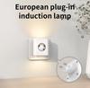Human Body Induction LED Night Light EU Plug in Wall Lamp Warm White AC220-240V For Bedroom Corridor Bathroom Stairs Lighting