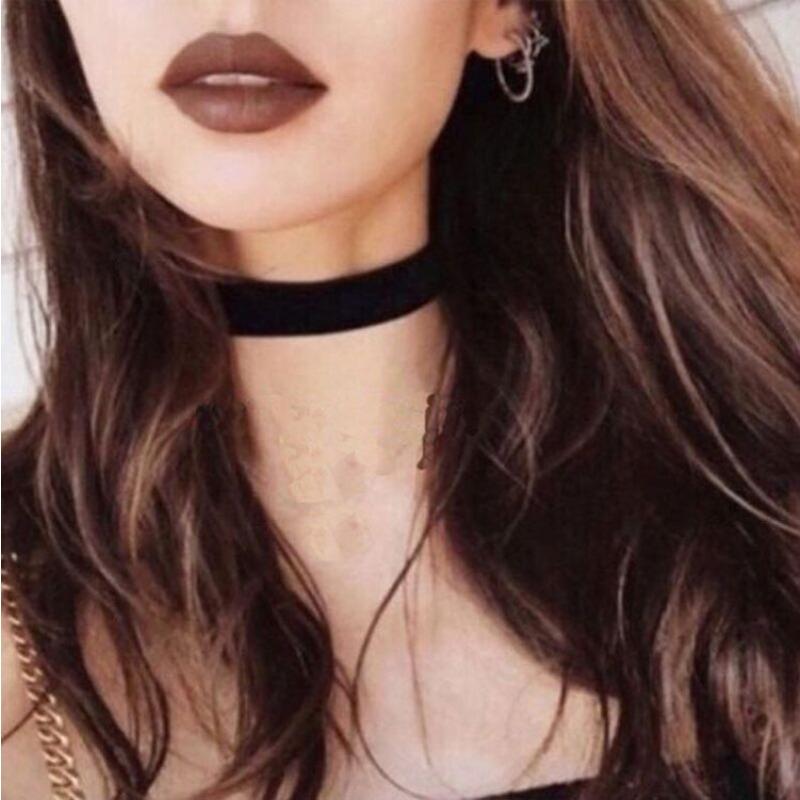 European and American Gothic style, lace necklace, collarbone chain, female choker, minimalist necklace, black punk accessory, collar, neckband