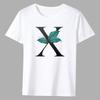 Men's T-shirt Basic Print Short Sleeve Anime Top Leaf Lettern Series Casual White O-neck Youth Men's Commuter Comfortable Shirt