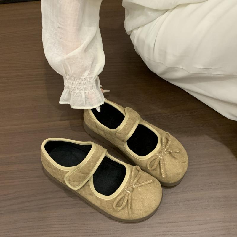 Bow Buckle Flats for Women 2025 Heightened Shoes